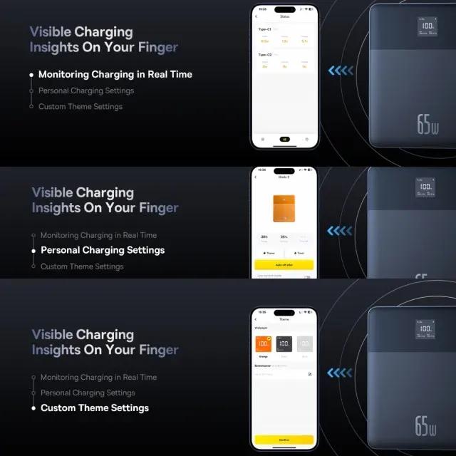 پاوربانک فوق نازک 12000 باسئوس مدل  Baseus Blade 2 P10063801323 توان 65 وات image gallery