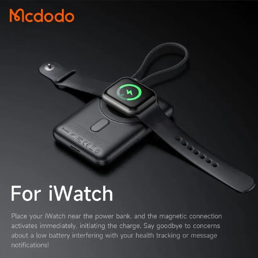 پاوربانک وایرلس 10000 مگنتی مک دودو مدل  MC-6320 توان 20 وات دارای کابل متصل و استند image gallery