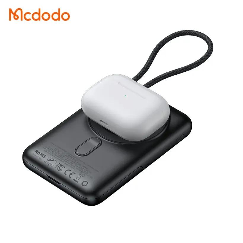 پاوربانک وایرلس 10000 مگنتی مک دودو مدل  MC-6320 توان 20 وات دارای کابل متصل و استند image gallery