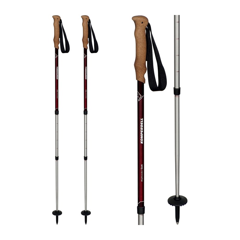 باتوم کوه نوردی کامپردل مدل  Highlander Cork مجموعه ۲ عددی image gallery