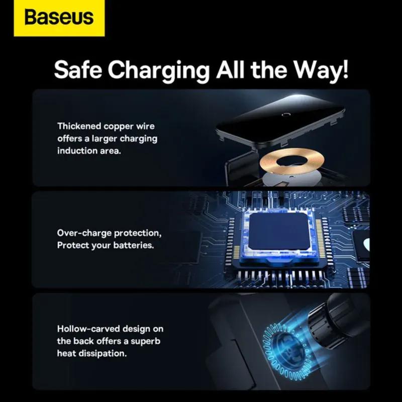 هولدر و شارژر وایرلس دریچه کولری باسئوس مدل SUDD000001 image gallery