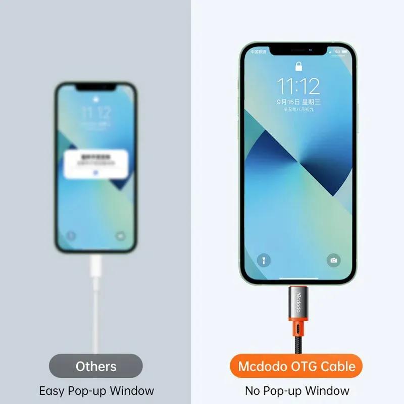 تبدیل لایتنینگ به Type C مک دودو مدل CA-1440 Type C to Lightning توان 2 آمپر image gallery