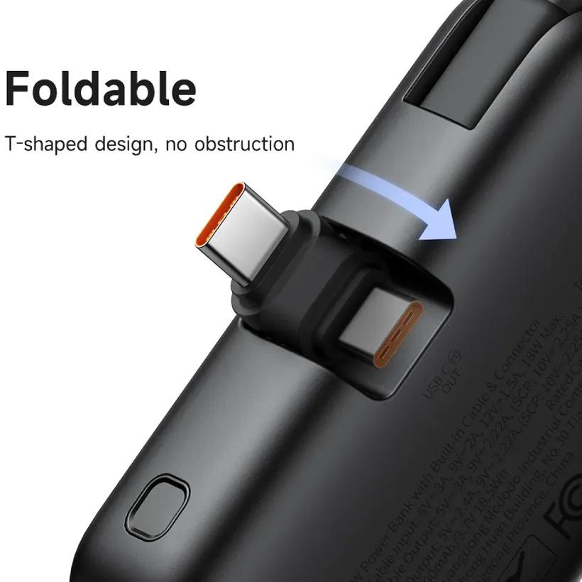 پاوربانک 5000 مک دودو مدل MC-7760 توان 22.5 وات همراه با کانکتور Type-C image gallery