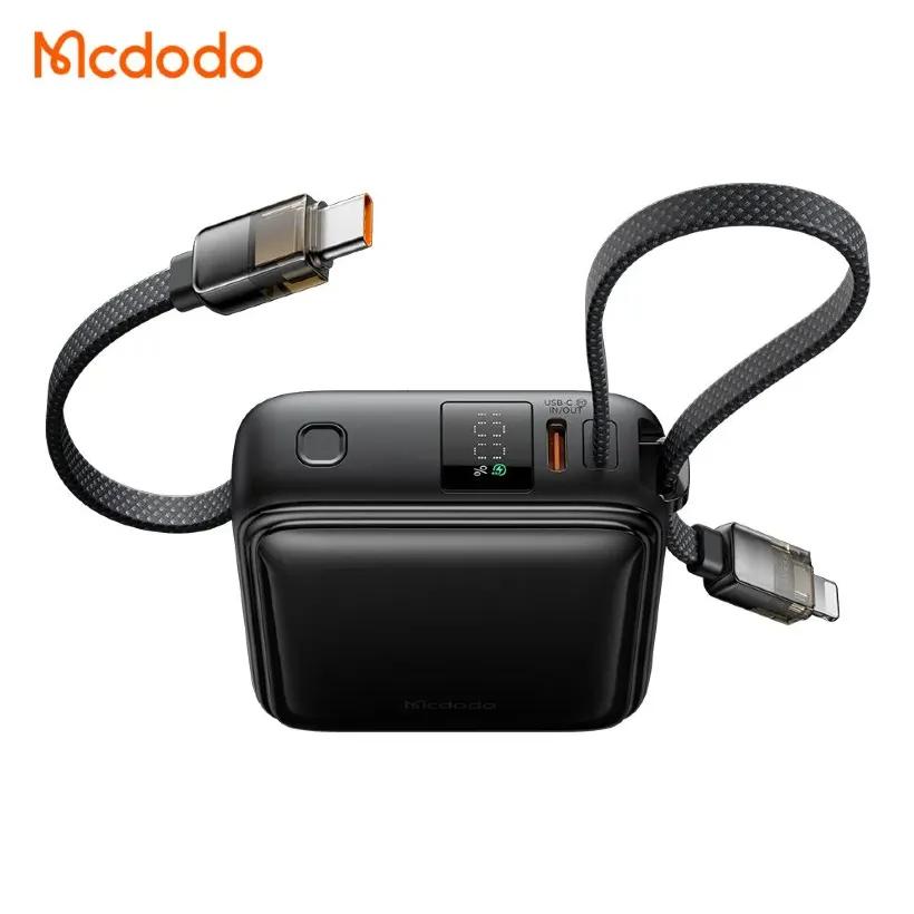 پاوربانک 10000 مک دودو مدل  MC-2550 توان 22.5 وات با کابل متصل image gallery