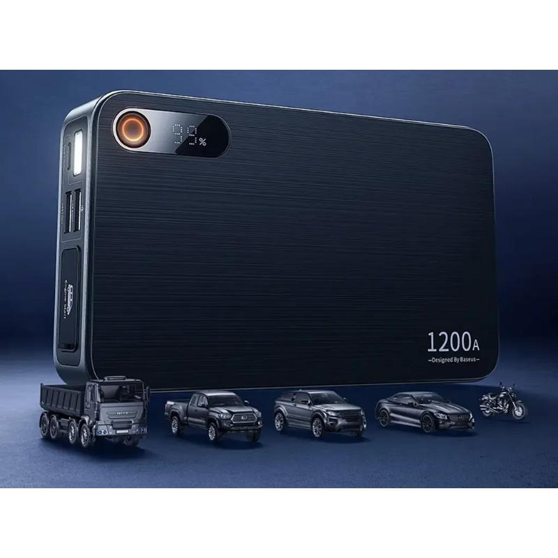 پاوربانک و جامپ استارتر خودرو باسئوس مدل  CH004-2 Super Energy Pro Plus C0024570011 ظرفیت 12000 میلی آمپر image gallery