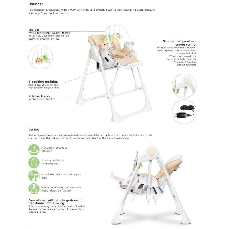 ‫صندلی غذای تابشو آنیمو مدل‬ ‫Kimi‬ image gallery