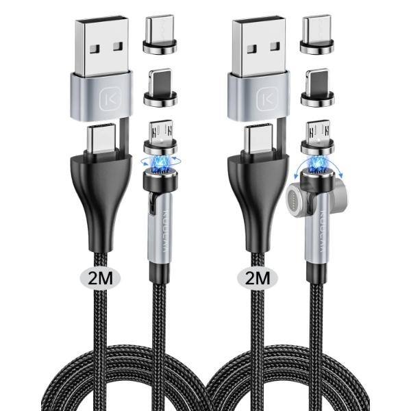 کابل شارژ مغناطیسی 6 در 1 کولا مدل KL-AC57  طول 1 متر ۱۵ وات image gallery