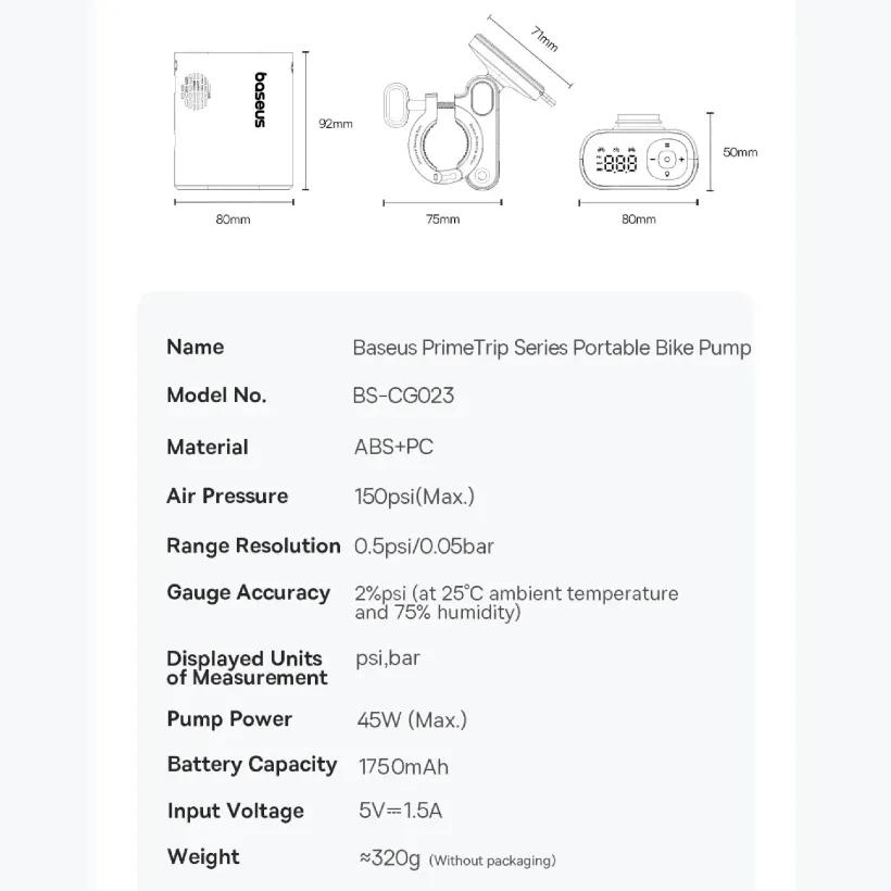 کمپرسور باد دوچرخه و موتور بیسوس مدل C11169000121 PrimeTrip image gallery