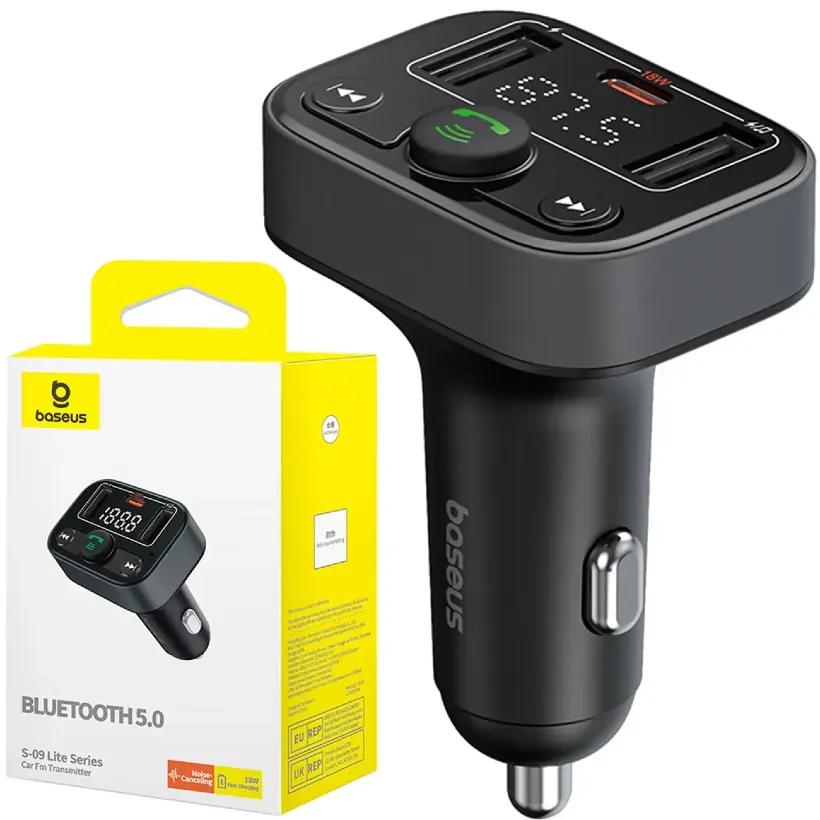 شارژر فندکی و پخش کننده بلوتوث بیسوس مدل S-09 Lite Series C10762300113-00 image gallery