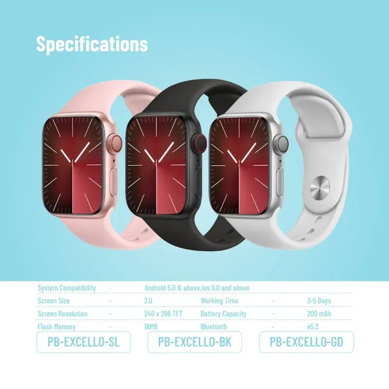 ساعت هوشمند پرودو مدل PB-EXCELLO-BK image gallery