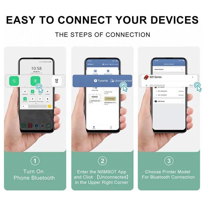 پرینتر لیبل‌زن حرارتی لونار مدل Niimbot B21 image gallery