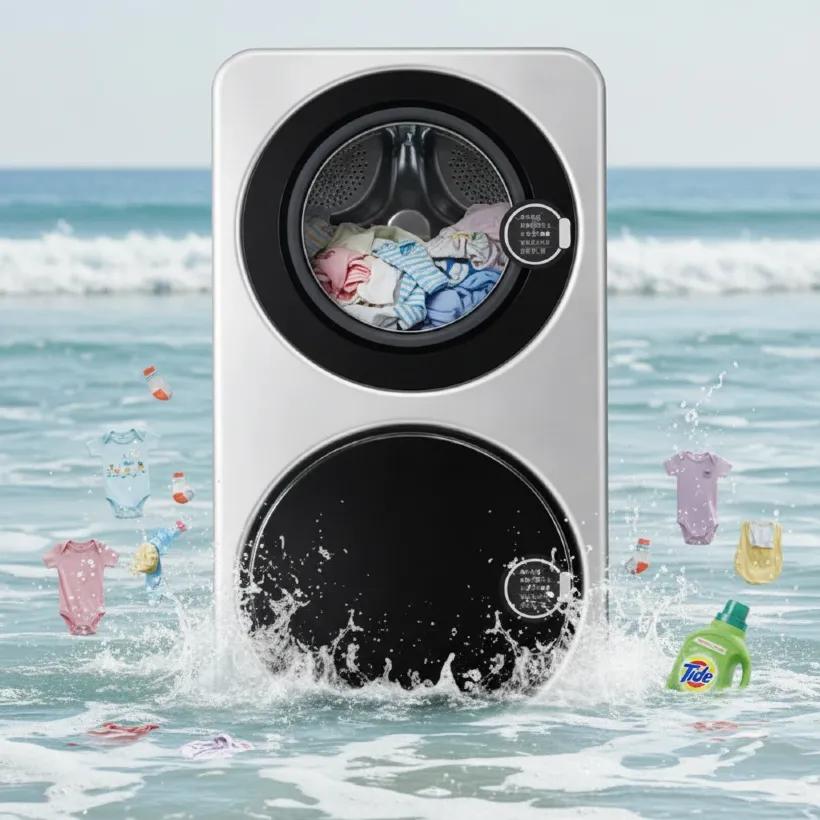 مینی واش دولگنه HEIMAO مدل SX همراه با خشک کن ظرفیت ۷ لیتر image gallery