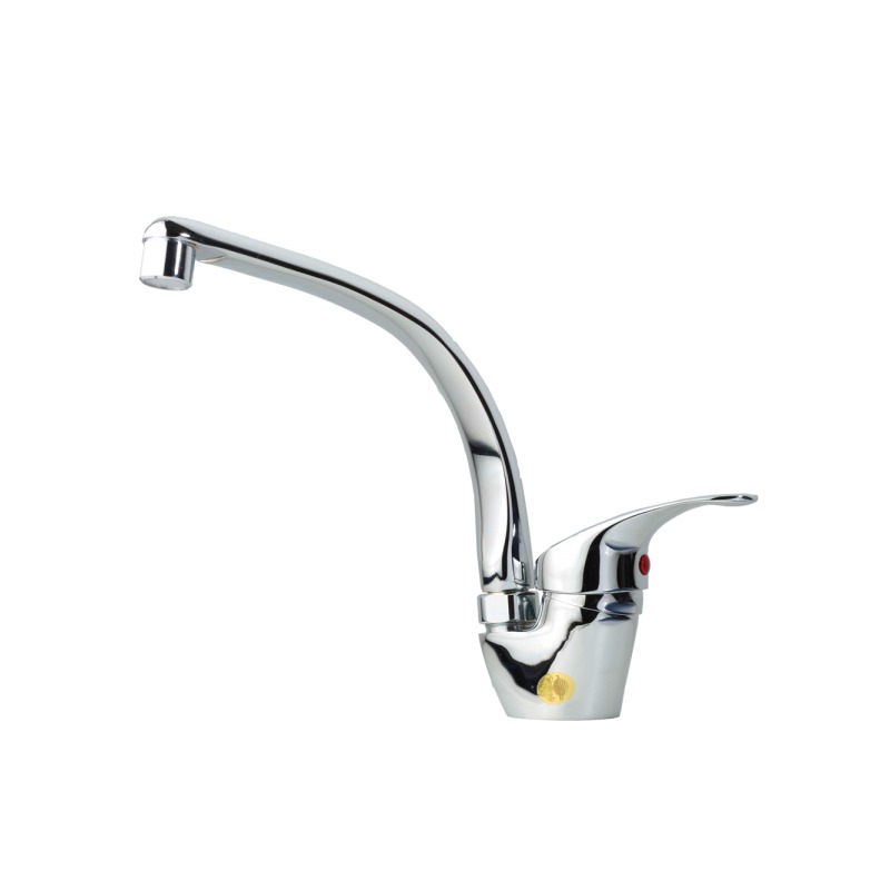 شیر ظرفشویی ثابت با علم ریختگی شیبه مدل خزر