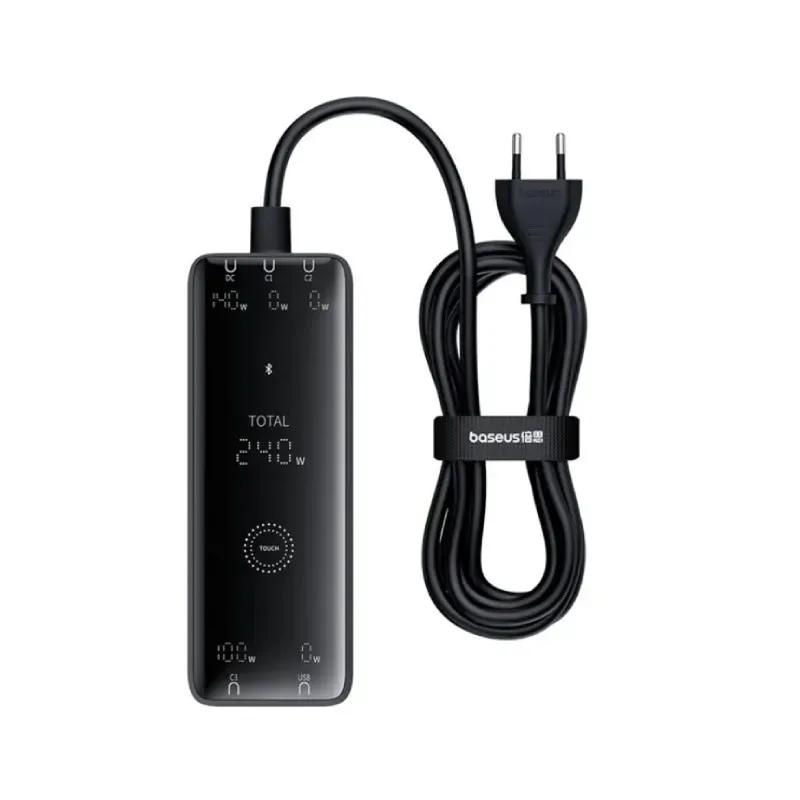 هاب شارژر 5 پورت بیسوس مدل P10163901113 Simultaneous Charging CCGAN240CE توان 240 وات