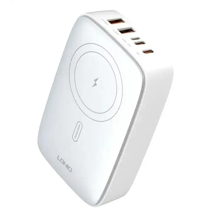 هاب شارژر 5 پورت و شارژ وایرلس الدینیو مدل  Q4010 GaN توان 140 وات