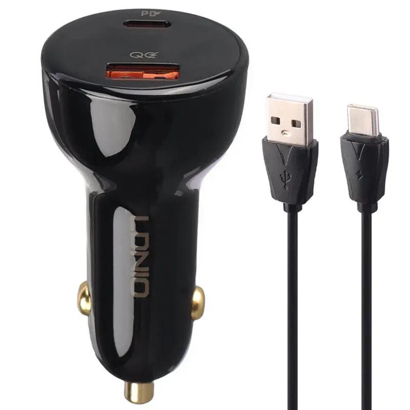 شارژر فندکی الدینیو مدل C101 توان 100 وات همراه با کابل