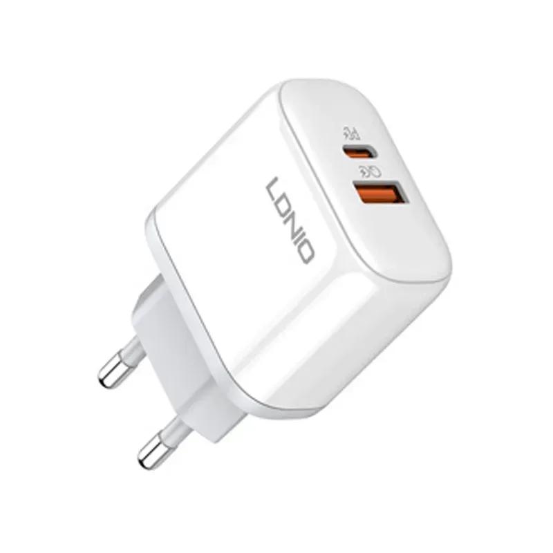 شارژر دیواری الدینیو مدل A2526C توان 45 وات به همراه کابل