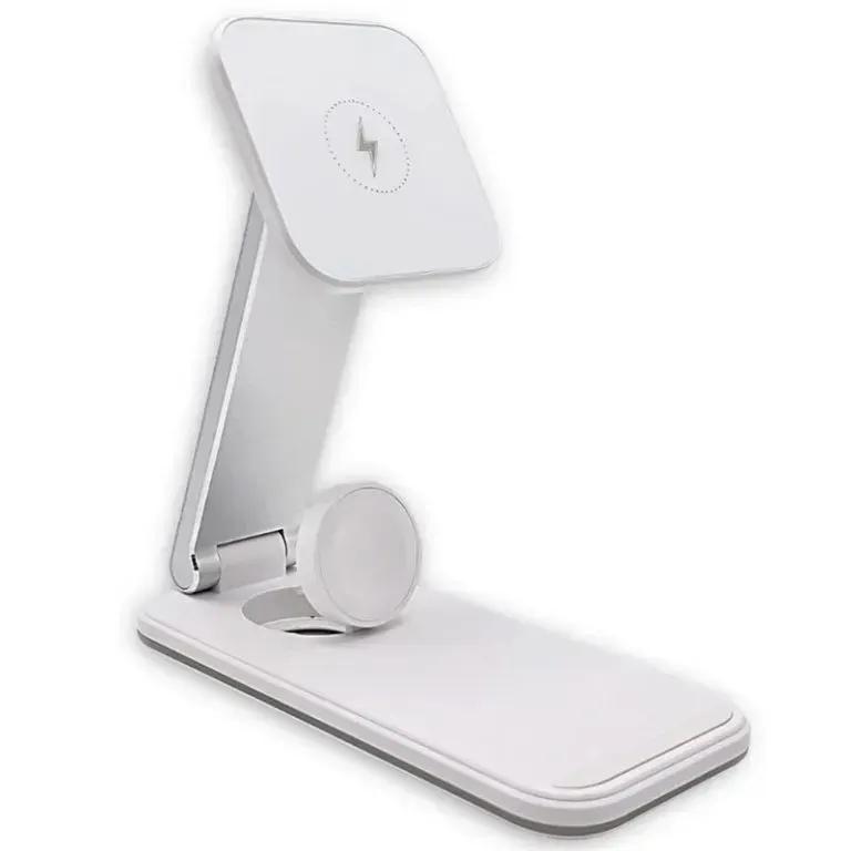 استند و شارژر وایرلس مگ سیف مدل 3 in 1 Magsafe Wireless Charger توان 15 وات