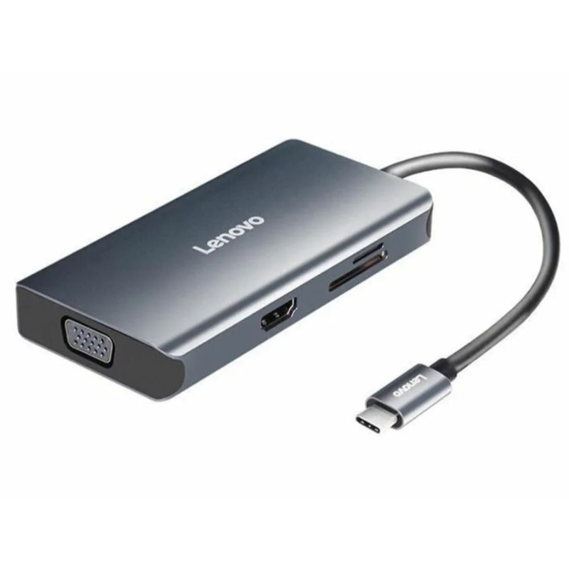 هاب 7 پورت تایپ سی لنوو مدل LX0807G New Multifunctional Type C Hub