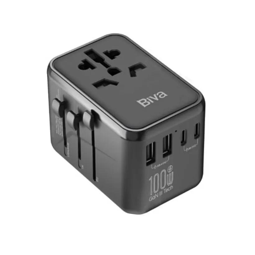 شارژر دیواری و مبدل برق بیوا بیوا PS-11 GaN Universal Travel Adapter توان 100 وات