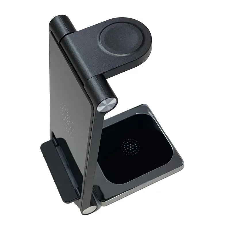 استند و شارژر وایرلس چندکاره بیوا مدل WLC-08 توان 15 وات