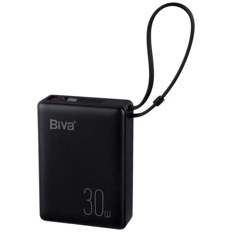 پاوربانک 10000 بیوا مدل BP-024 Fast Charging Power Bank توان 30 وات با کابل متصل