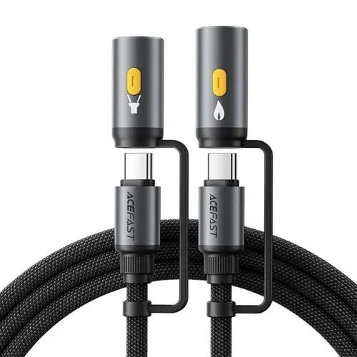 کابل Type-C به Type-C چندکاره ایس فست مدل J4 Acewire Pro طول 1.2 متر توان 60 وات