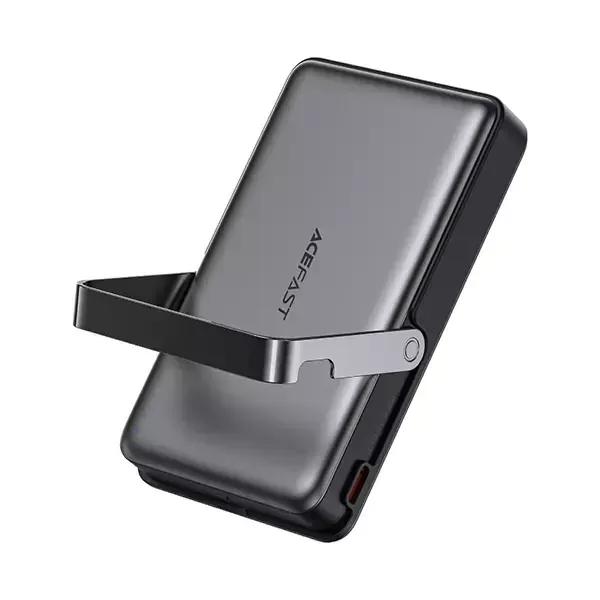 پاوربانک وایرلس 10000 مگنتی ایس فست مدل M17 توان 22.5 وات دارای استند