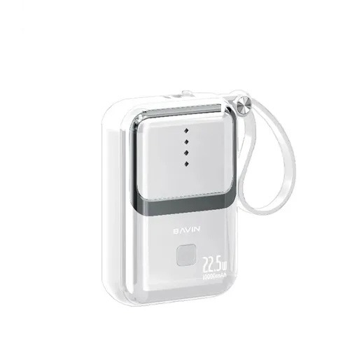 پاوربانک 10000 باوین مدل PC1099 توان 22.5 وات همراه با 2 کابل متصل