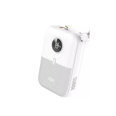 پاوربانک 10000 باوین مدل PC1089S توان 22.5 وات همراه با کابل متصل