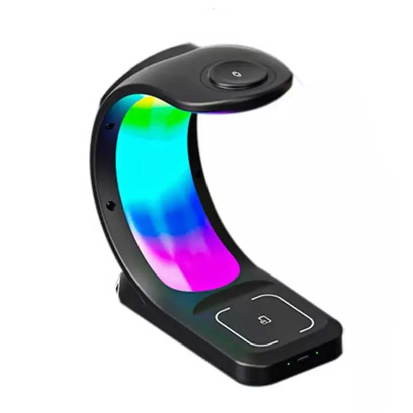 استند و شارژر وایرلس چندکاره مگنتی بیوا مدل WLC-13 3in1 Fast Wireless Charger با امکان شارژ اپل واچ