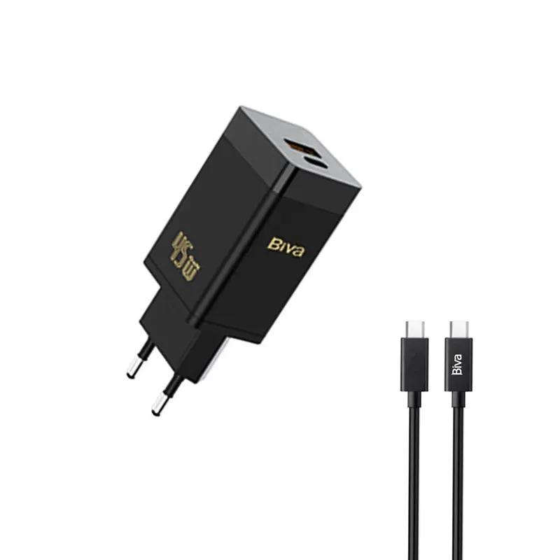 شارژر دیواری بیوا مدل HC-15 GaN توان 45 وات