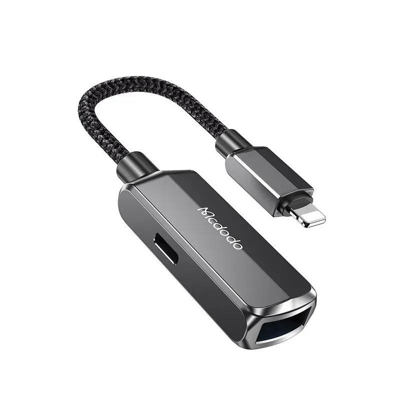تبدیل لایتنینگ اتصال همزمان شارژر و USB مک دودو مدل CA-2690