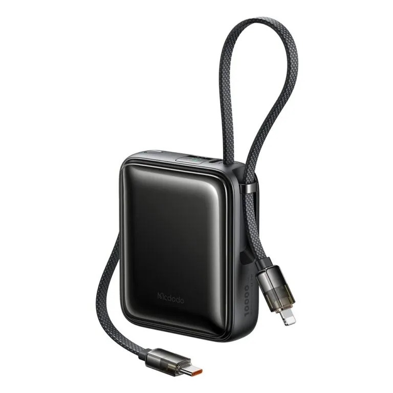 پاوربانک 10000 مک دودو مدل  MC-2550 توان 22.5 وات با کابل متصل