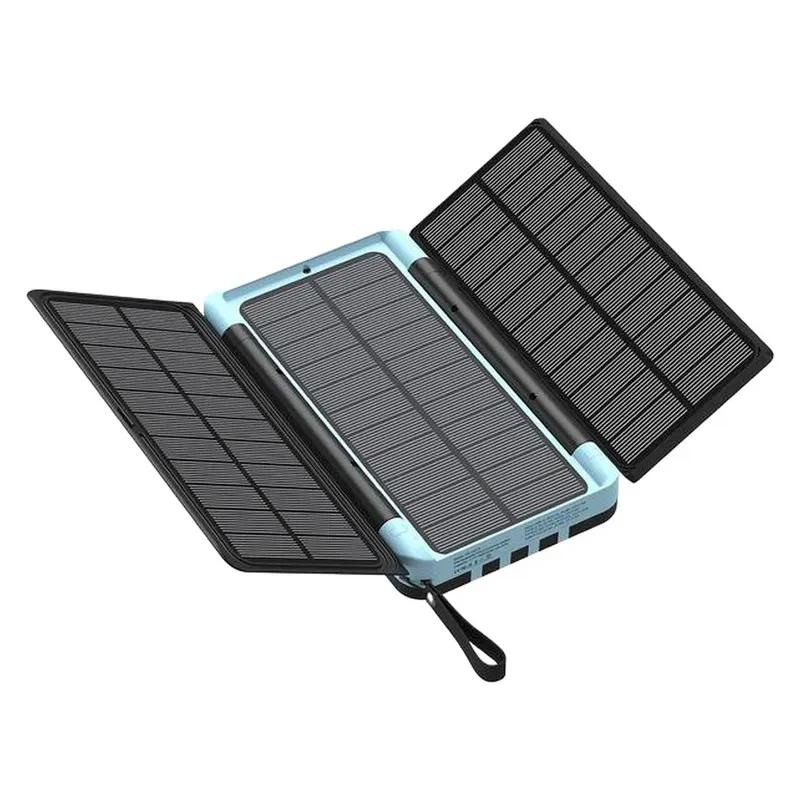 پاوربانک خورشیدی 16000 پاورولوژی مدل PP070 Multi-Cable Power Bank PPBCHA70