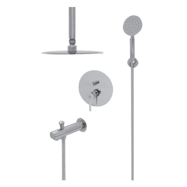 ست شیر حمام توکار شیبه مدل سهند همراه با مغزی 