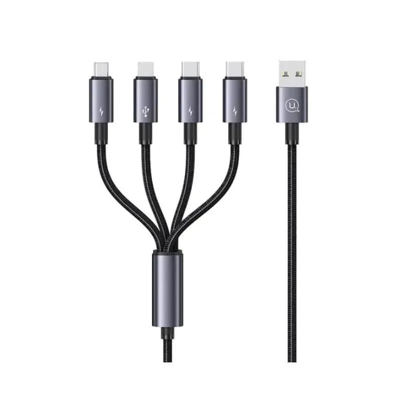 کابل شارژ 4in1 یوسمز مدل Usams US-SJ739 با طول 1.2 متر