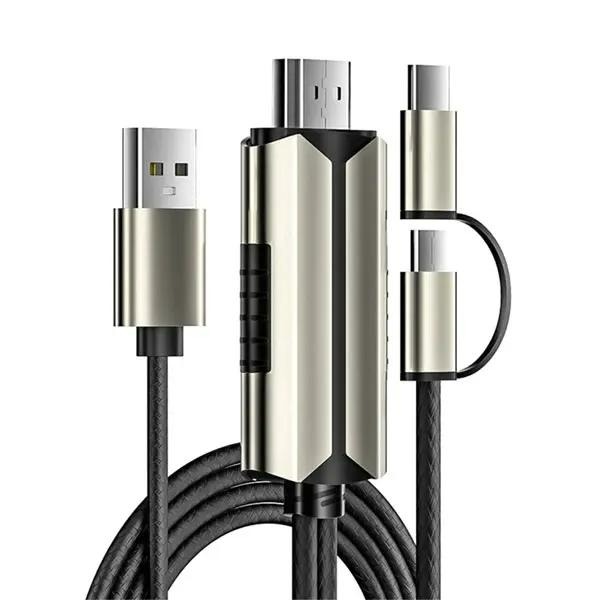 کابل HDMI به Type-c و میکرو کوتتسی مدل Coteetci 33023 طول 2 متر