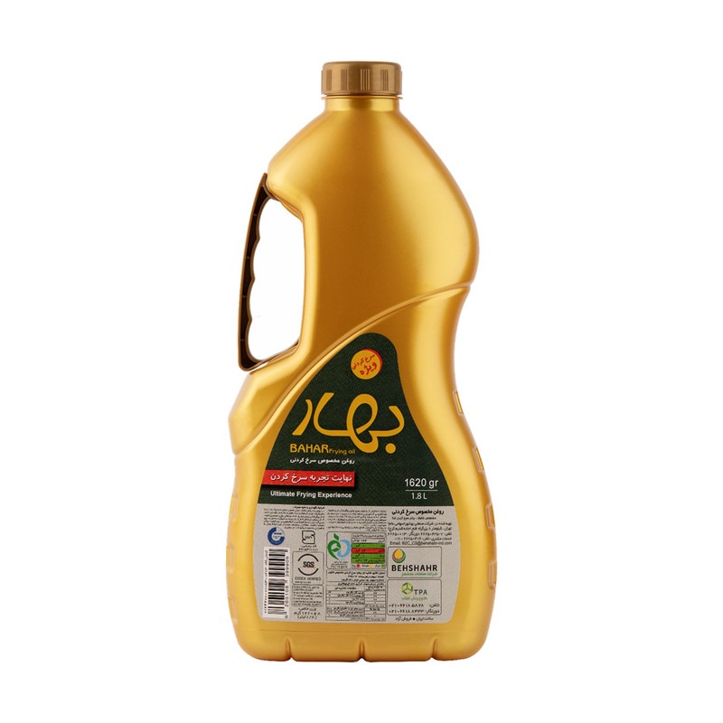 روغن مایع بهار مخصوص سرخ کردنی حجم 1.8 لیتری (کارتن 6 عددی)