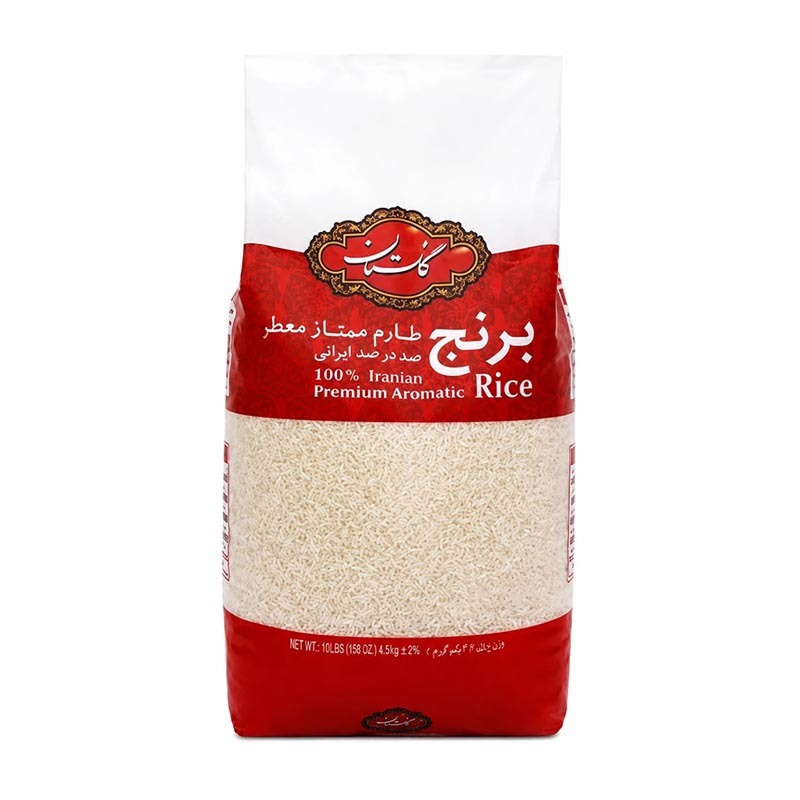 برنج طارم ممتاز معطر گلستان وزن 4.5 کیلوگرمی (1 گونی 6 عددی )
