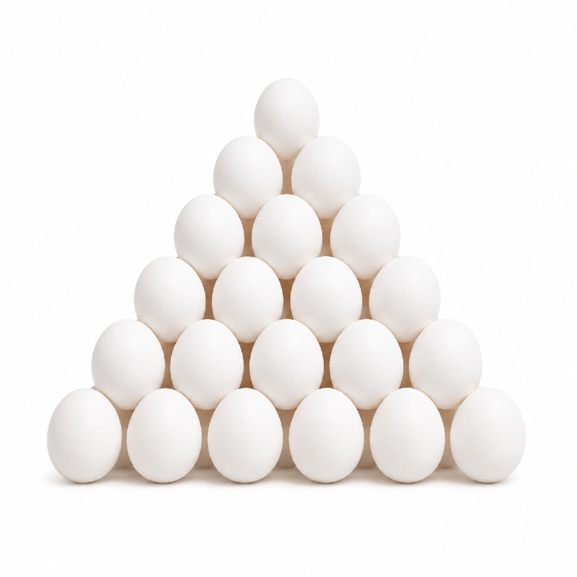 تخم مرغ مروارید 6 شانه 30 عددی (کارتن 6 عددی)