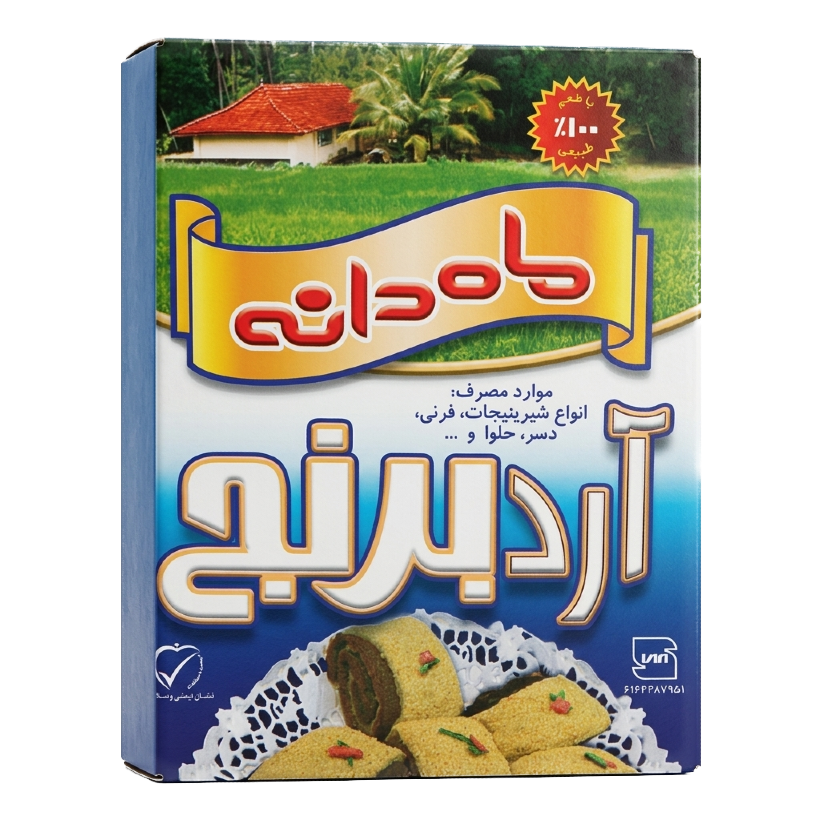 آرد برنج ماه دانه وزن 200 گرمی (کارتن 24 جعبه‌ای)