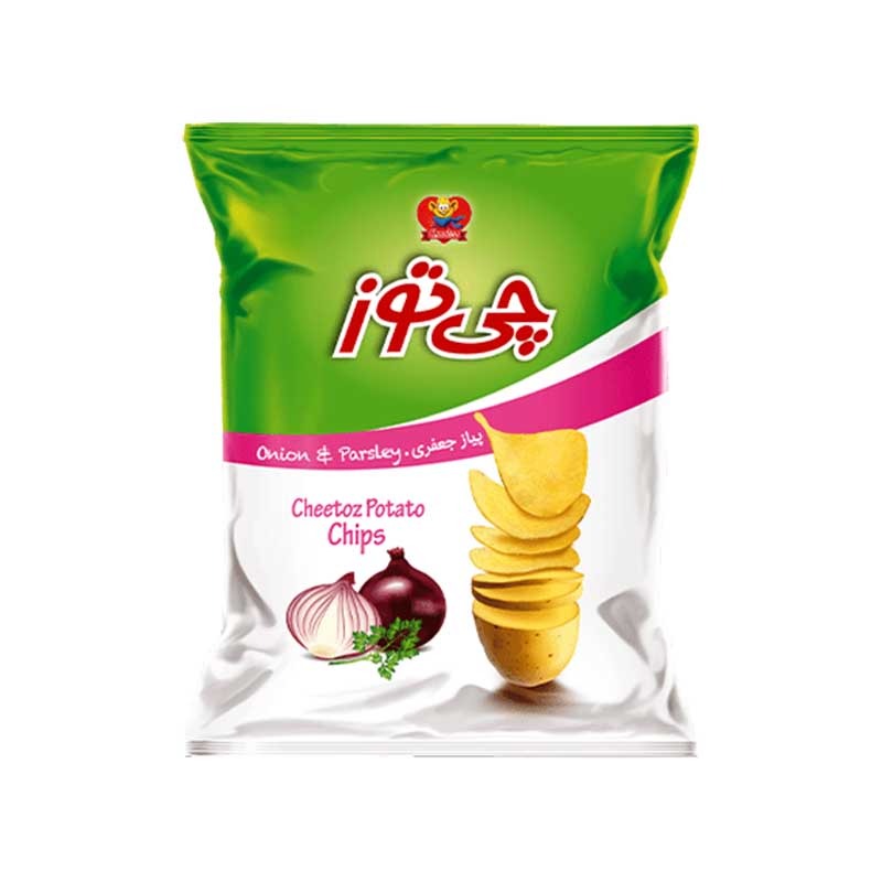 چیپس پیاز و جعفری چی توز وزن 60 گرمی (کارتن 40 عددی)