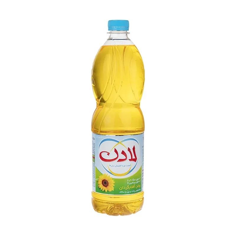 روغن مایع آفتابگردان لادن مخصوص پخت و پز و سالاد حجم 900 میلی لیتری