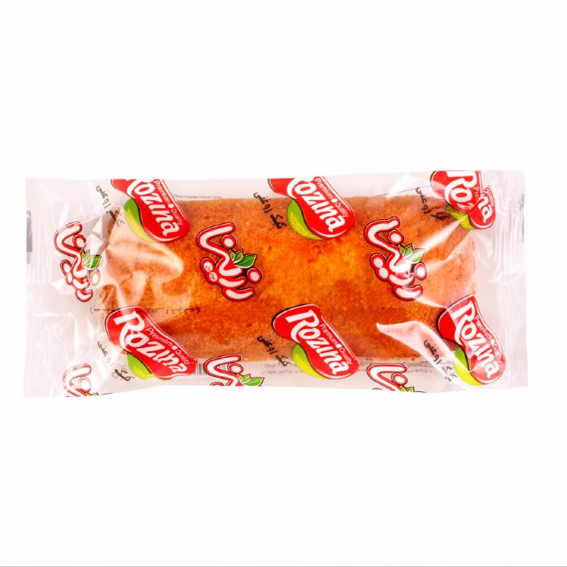 کیک رزینا چاشت عصرانه وانیلی وزن 100 گرمی (کارتن 30 بسته‌ای)