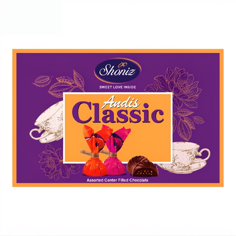 شکلات آندیس پرچمی شونیز مدل کلاسیک وزن 500 گرمی (1 جعبه)