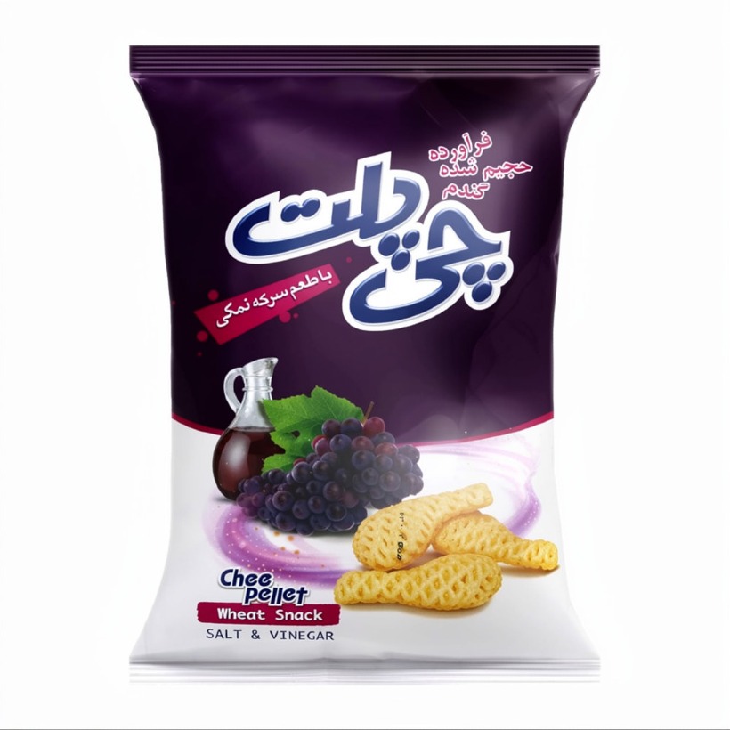 چی پلت با طعم سرکه چی توز وزن 40 گرمی (30 عدد)
