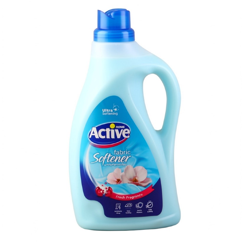 مایع نرم کننده حوله و لباس اکتیو آبی حجم 2.5 لیتری (کارتن 6 عددی)