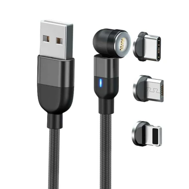 کابل شارژ 1 به 3  Magnet Rotating با طول 1 متر