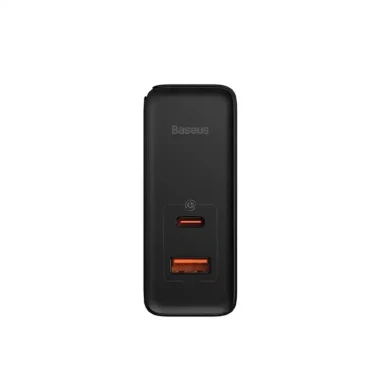 شارژر دیواری دو پورت باسئوس مدل GaN5 Pro C+U توان 100 وات (همراه کابل)